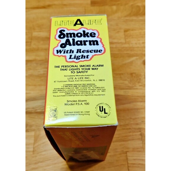 Vintage LiteALife Portable Smoke Alarm With Rescue Light 1980s-Model PSA-100 - Picture 6 of 7